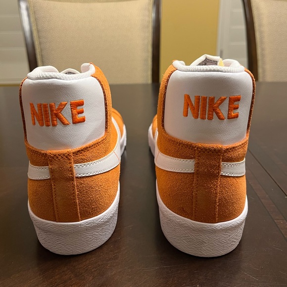 New Nike Blazer Mid SB Brick Orange White Sneaker Shoes Size US 9 - Picture 8 of 14